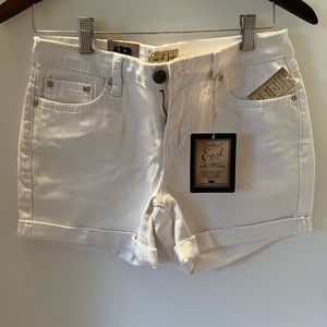 NWT White Jean Shorts